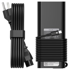 Charger for Dell 130W Laptop USB C Type C AC Adapter for Dell XPS 15 17 2in1 9575 9500 9700 Precision 5530 2in1 5550 5750 3560 Latitude 7410 7310 7210 9410 9510 5420 5520 5510 Power Cord