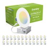 DAMINY 24 Pack 4 Inch LED Recessed Lighting with Junction