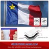 YUGGOTH Acadian Flag 3x5 Outdoor Double Sided, Heavy Duty, Embroidered,
