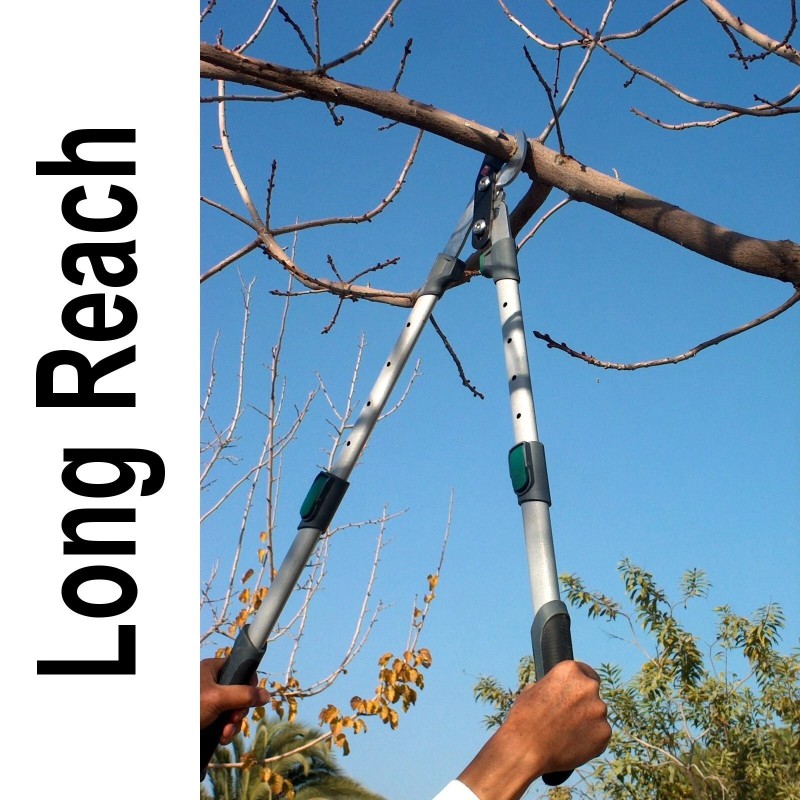 Gardenline K252L Heavy-Duty Strong 1.6" Ratchet Anvil Lopper Pruner Trimmer