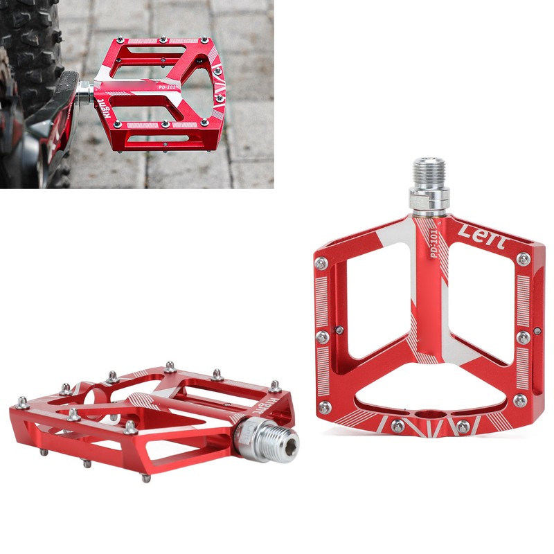 2PCS Universal Mountain Bike Pedal Replacement Non Slip CNC Aluminum