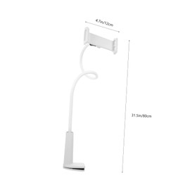 GRIRIW Gooseneck Cell Phone Holder Stand for Live Streaming Hands Use Flexible Design with Non Slip Base for Bed Kitchen Office Meetings