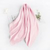 Lastclream Chiffon Square Neck Scarves for Women Handkerchief Retro Satin