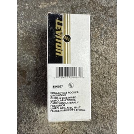 Leviton Decora 15A-120/277V, Rocker Switch AC/CA Single-pole, Gray (5601-2GS)