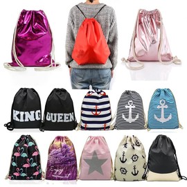 Glamexx24 Gym Bag Backpack Gym Bag 38 x 42 cm Sports Bag Women Men Children Gym Bag for Painting, red