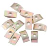 sourcing map 12pcs M6 Half Moon Nuts Washers, Iron Solid
