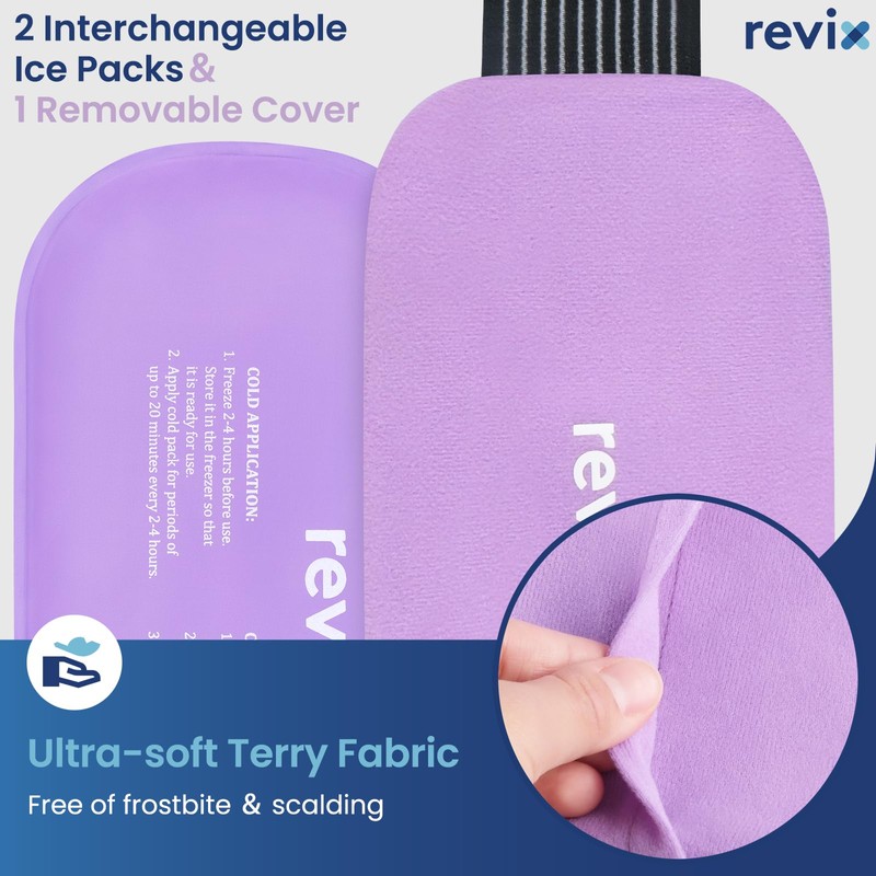REVIX REVIX Reusable Ice Packs for Injuries, 2 Gel Ice