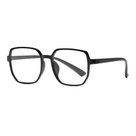 PEYEOISD Übergroße Lesebrille mit Quadratischem Rahmen für Damen und Herren 2,5 Herren, Große Anti-Blaulicht-Gläsern Computerleser, Anti-Schwindel-/UV-Brille