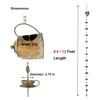 Jemeni Teapot w/Teacups Rain Chains, 8.5Ft Length Replacement Downspout for