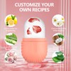 2pcs Ice Roller for Face and Eye, Silicone Ice Facial
