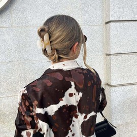 Acrylic Letter Hair Clips for Women - Monogram Hair Claw Alphabet Large Hair Clip, Fashion Glitter Claw Clips Elegant And Durable Hair Accessory, Letter H