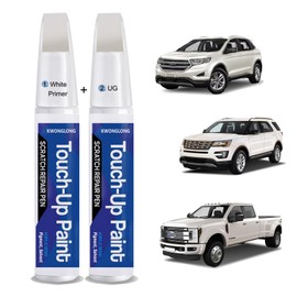 UG White Platinum Touchup Paint Compatible with Ford, 2-in-1 Scratch Repair Pen Exact Color Match, Car Scratch Repair Pen