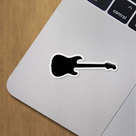 Decal Stickers of Guitar 1 Premium Indoor (No Waterproof) Vinyl Decal Stickers for Laptop Phone Accessory Helmet Car Window Mug Tuber Cup Door Wall Decoration ANDVER3e8364aBL