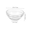 Ipetboom 10PCS Transparent Glass Facial Mask Mixing Bowls DIY Modulating