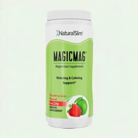 MagicMag Strawberry-Lime – Magnesium Supplement for Relaxation & Stress Relief – 8 oz Bottle, 50 Servings, Natural Antioxidant Support