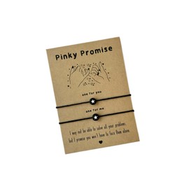 Matching PINKY PROMISE bracelets | Gift for best friends | Pinky promise gift