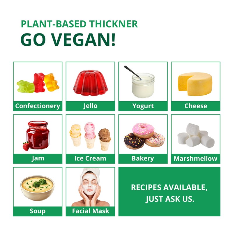 LIVING JIN Agar Agar Powder, 32 oz. Plant-Based Gelatin Powder,