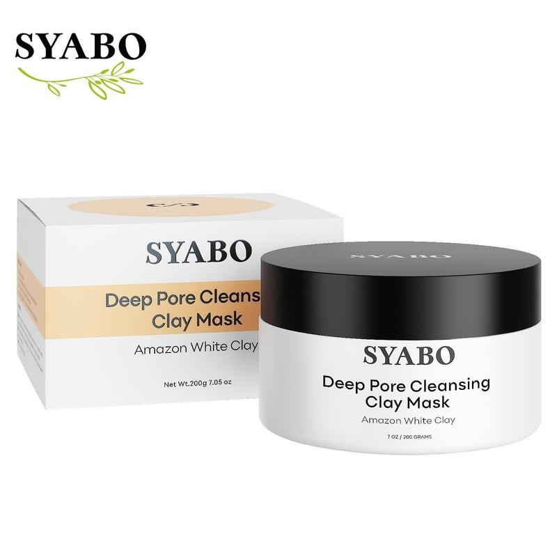 SYABO Deep Pore Cleansing Clay Mask, Blackhead Remover for Face,