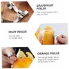 Mikinona 3 Sets 4pcs Sturdy Stainless Steel Peelers Citrus Peelers
