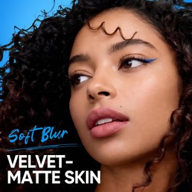 SKINTIFIC Base Cushion Velvet Matte, Polvo Ultra Cover Azul, Control de Grasa por 12 Horas, Ligera, de Larga Duración, Resistente al Agua, Maquillaje Coreano en Cushion, 04 Beige
