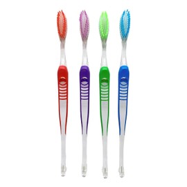 Wasser Vela 8 pcs V-Trim Orthodontic Dual Small Head Toothbrush with Interdental Brush at The end