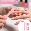 100 Sets Disposable Manicure Kit Basics 4 Piece Nail Kit