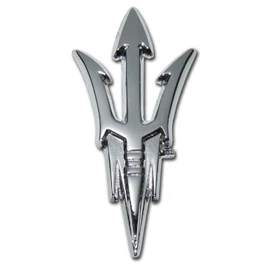 Arizona State Shiny Chrome Auto Emblem (Pitchfork)
