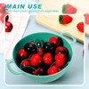 Baderke 4 Pack Mini Colander for Kitchen Plastic Berry Strainer