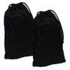 ZENPAC Cloth Bags, Black Duster Flannel Boot Storage with Drawstring