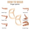 Finger Splint Kits 9 Pcs Oval Finger Splints & 3