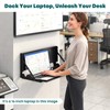 Flip Down Wall Mount Keyboard Tray, 24 Inch Keyboard Holder