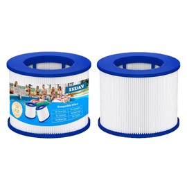 Hot Tub Replacement Filter Cartridges, 60% Denser Filter, Screw-in Hot Tub spa Filters Replacement Compatible with All Relxtime, Aleko, Aquaspa Hot Tubs & Other Spas (2pack)