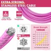 Snagle Paw Dog Tie Out Cable 10FT-1000LBS Break Strength,Heavy Duty