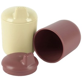 Dantoy - Tiny Biobased Sippy Cups - Nude & Ruby (6220)