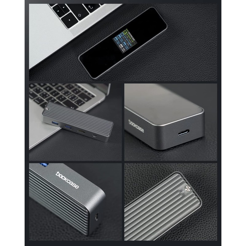 DOCKCASE Visual Smart USB C Hub (6-in-1) with HDMI Port