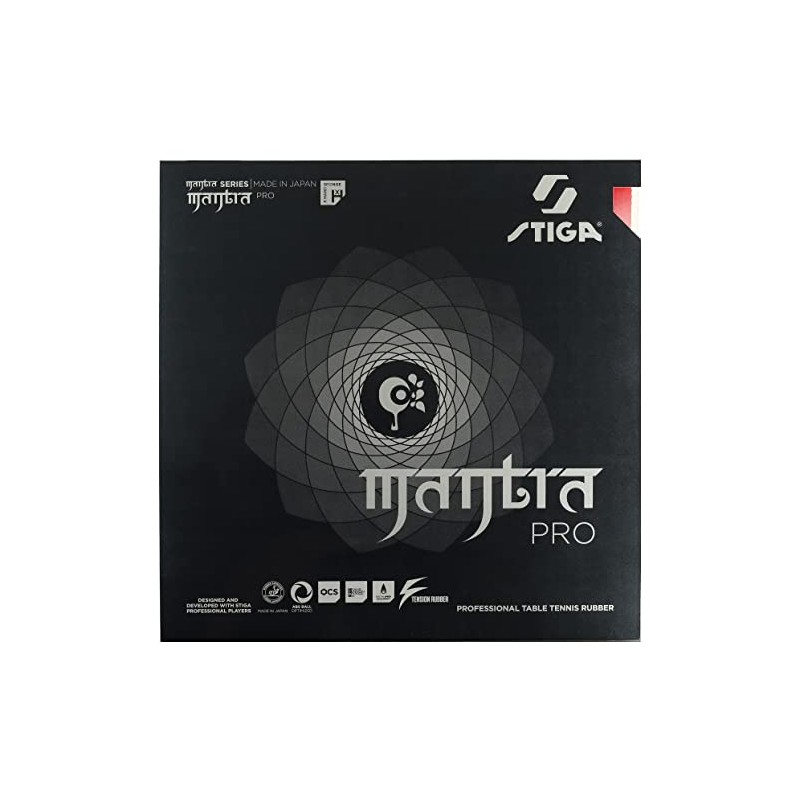 STIGA Mantra Pro XH Table Tennis Pad (Black)