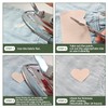 Zesion 12PCS Fabric Iron on Patches 100% Cotton Repair Patch