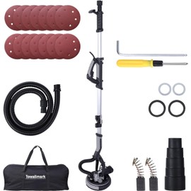 Drywall Sander, KOKEBREN 750W Electric Drywall Sander 7 Variable Speed 900-1800 RPM Sander with LED Light, 14 Pcs Sanding discs, Extendable Handle, Dust Hose, Storage Bag