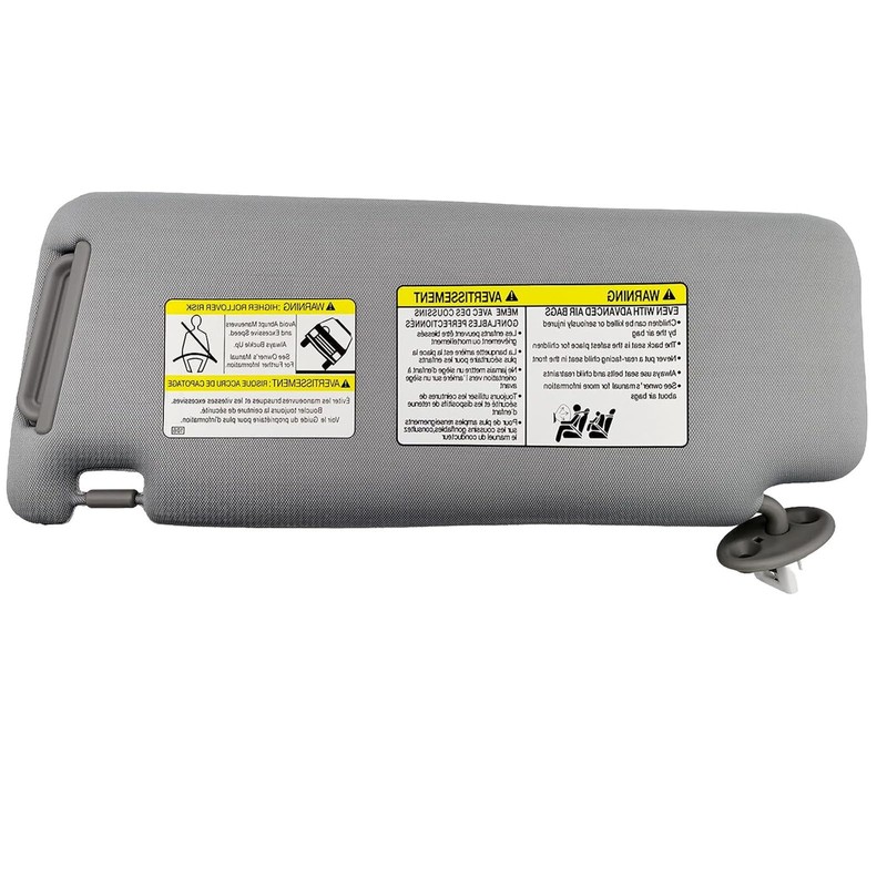 New Right Sun Visor with Extended Plate Passenger Side RH