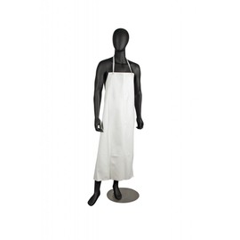 San Jamar 614DVA-WH20 Vinyl Dish Washing Apron, 45" Length x 36" Width x 20 mil Thick, White