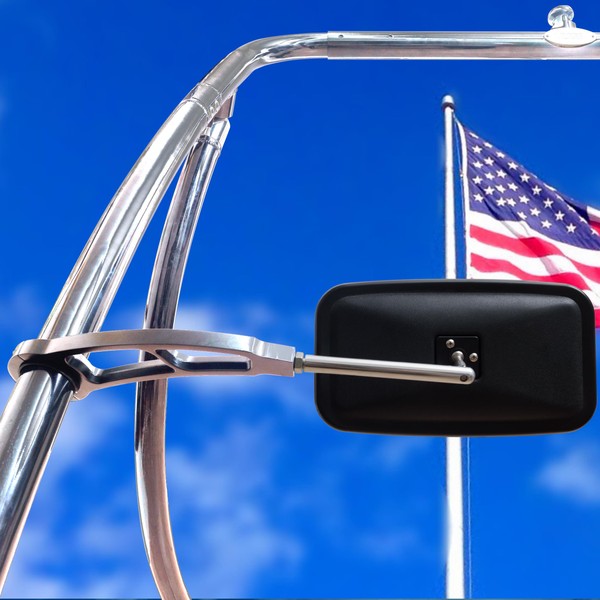 Boat Rear View Mirror Chrome for Wake Towers – Tournament