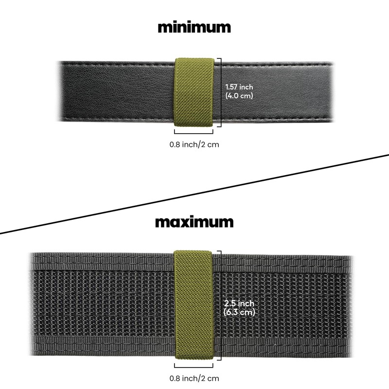 FRTKK 10 Pcs Elastic Belt Keepers Strap Organizers Web Belt