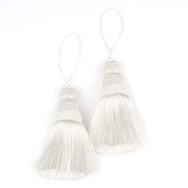 BEL AVENIR Tassel Key Tassel with Loops Handmade Craft Charms DIY Accessories Elegant Soft Making Curtain Home Decoration