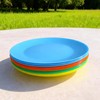 AOYITE Plastic Dinner Plates Reusable BPA Free Dishwasher Safe Microwaveable