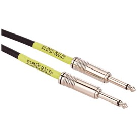 Ernie Ball - Cable para instrumentos, recto/recto, 3 m, color negro