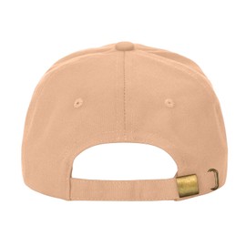 Lemon Baseball Cap Embroidered Cotton Adjustable Dad Hat (US, Alpha, One Size, Peach)