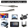 LETONDA DC Power Extension Cable, 12V CCTV Security Camera Cord,