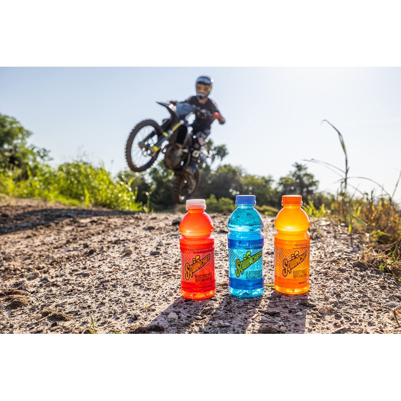 Sqwincher Activity Drink Bottles | Mixed Berry Flavored | Low