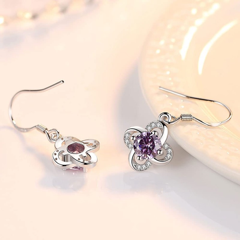 Joluzuk Diamond Dangle Earrings for Women Trendy, Rhinestone Drop Chandelier