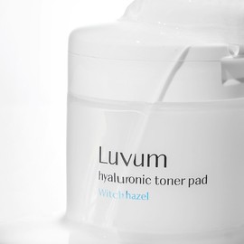 Rubium Lobium Witch Hazel Hyaluronic Acid Moisturizing Toner Pads 60 Sheets / 러븀 위치하젤 히알루론산 수분 토너 패드 60매